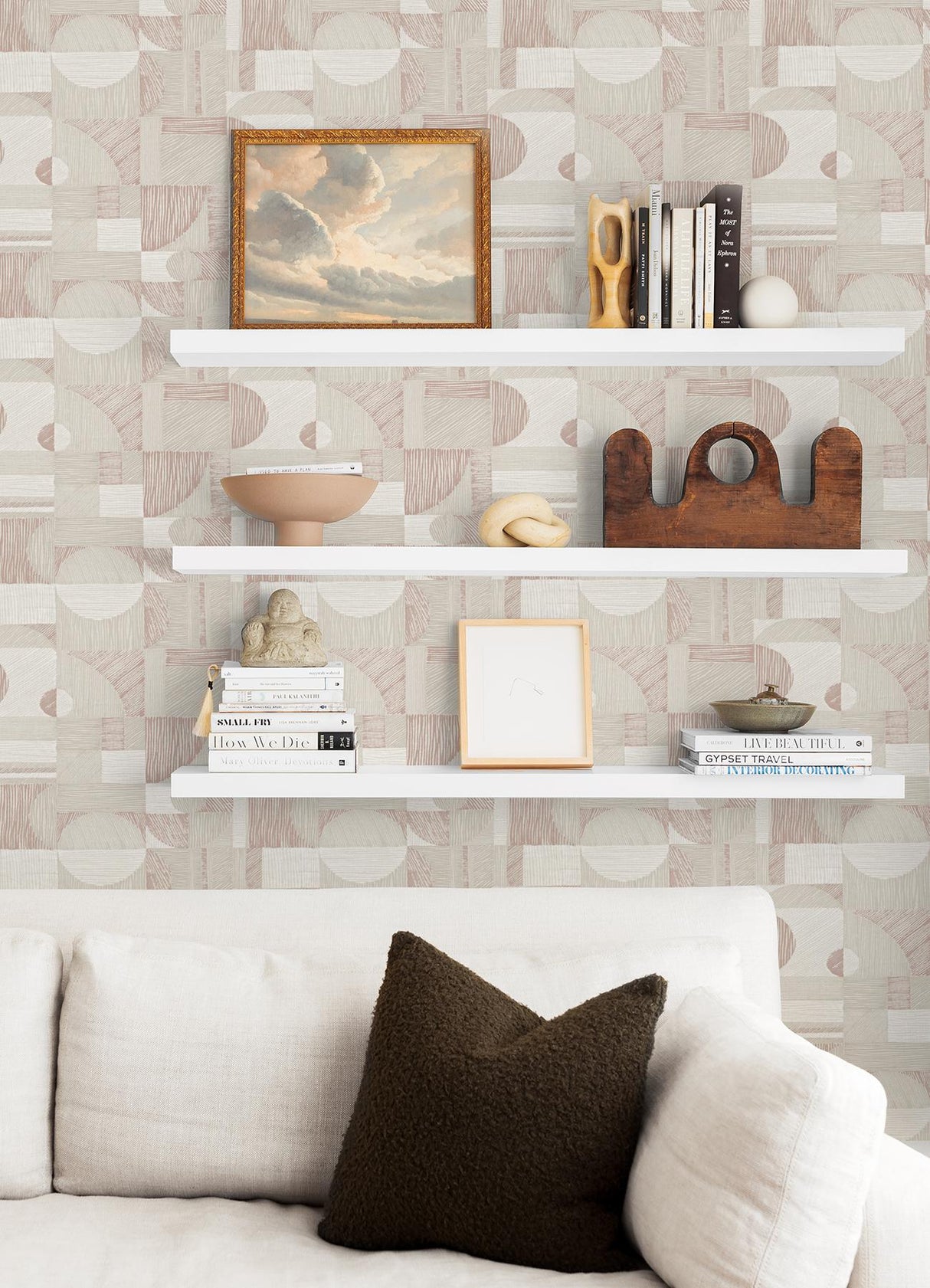 York Rose Gold Margo Geometric Peel & Stick Wallpaper
