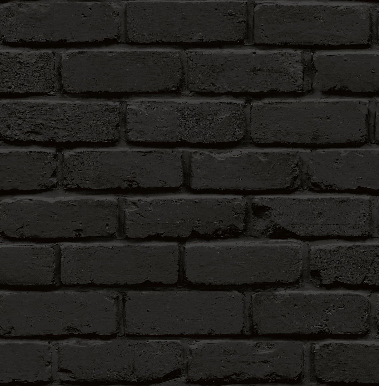 York Amsterdam Black Brick Peel & Stick Wallpaper