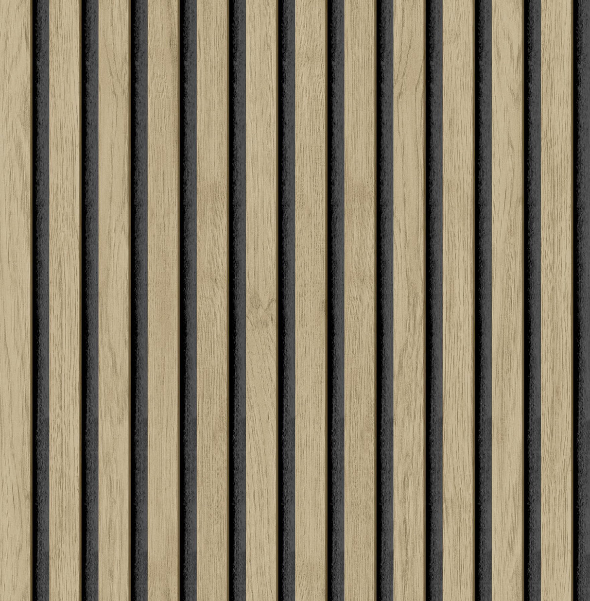 York Slat Wood Oak Peel & Stick Wallpaper