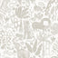 York Sweet Safari Taupe Peel & Stick Wallpaper