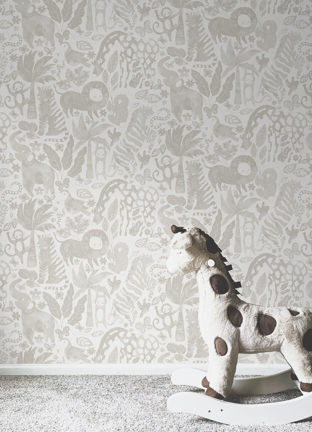 York Sweet Safari Taupe Peel & Stick Wallpaper