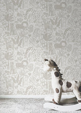 York Sweet Safari Taupe Peel & Stick Wallpaper