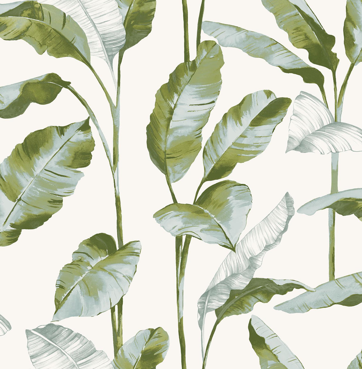 York Banana Leaf Green Peel & Stick Wallpaper