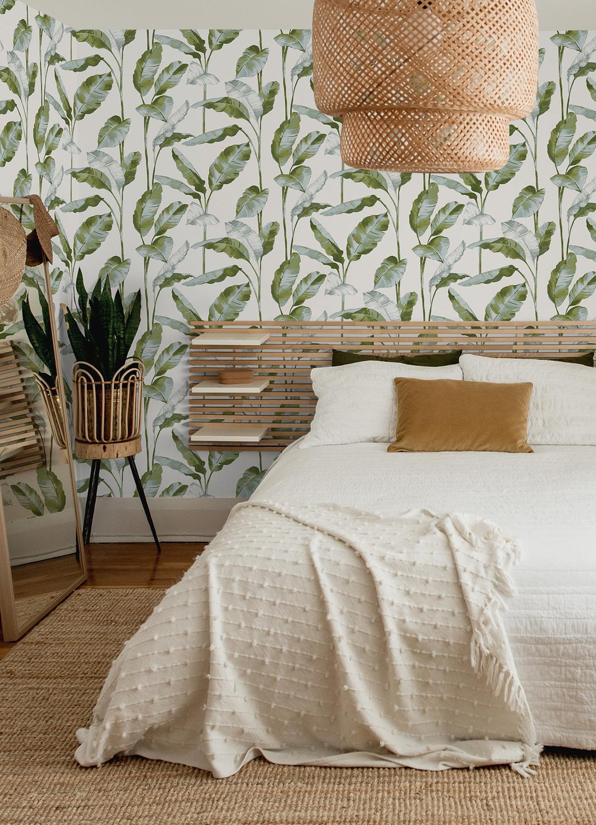 York Banana Leaf Green Peel & Stick Wallpaper