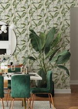York Banana Leaf Green Peel & Stick Wallpaper