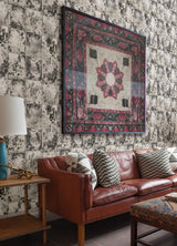 York Metal Sheet Charcoal Peel & Stick Wallpaper