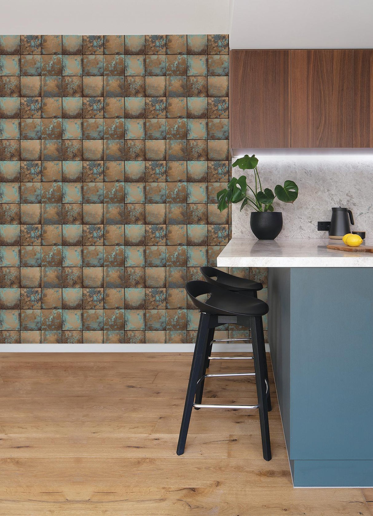 York Metal Sheet Copper Peel & Stick Wallpaper