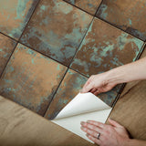 York Metal Sheet Copper Peel & Stick Wallpaper