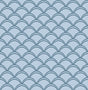York Deco Wave Blue Peel & Stick Wallpaper