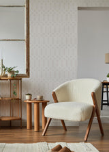 York Alix Cream Peel & Stick Wallpaper