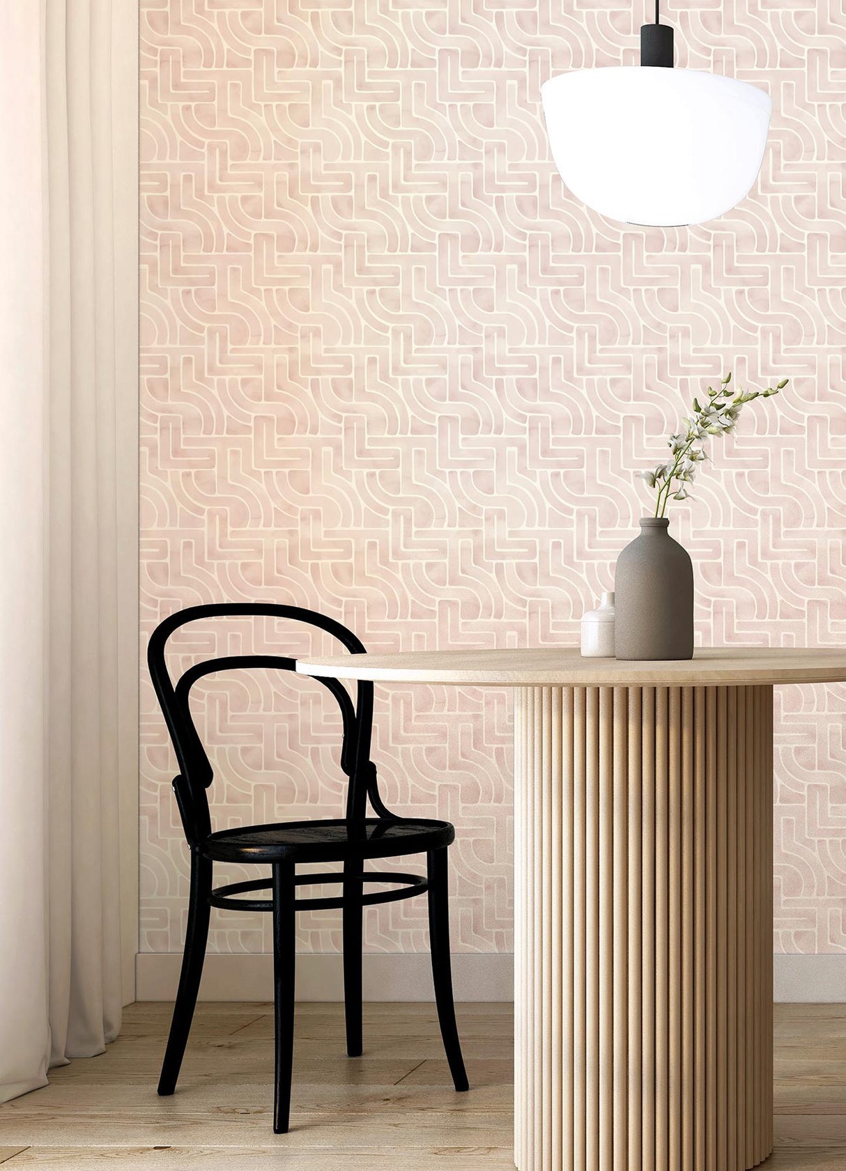 York Blythe Blush Peel & Stick Wallpaper