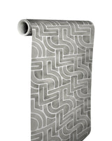 York Blythe Grey Peel & Stick Wallpaper