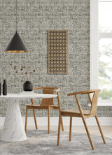 York Blythe Grey Peel & Stick Wallpaper