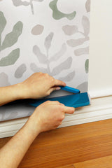 York Mira Neutral Green Peel & Stick Wallpaper
