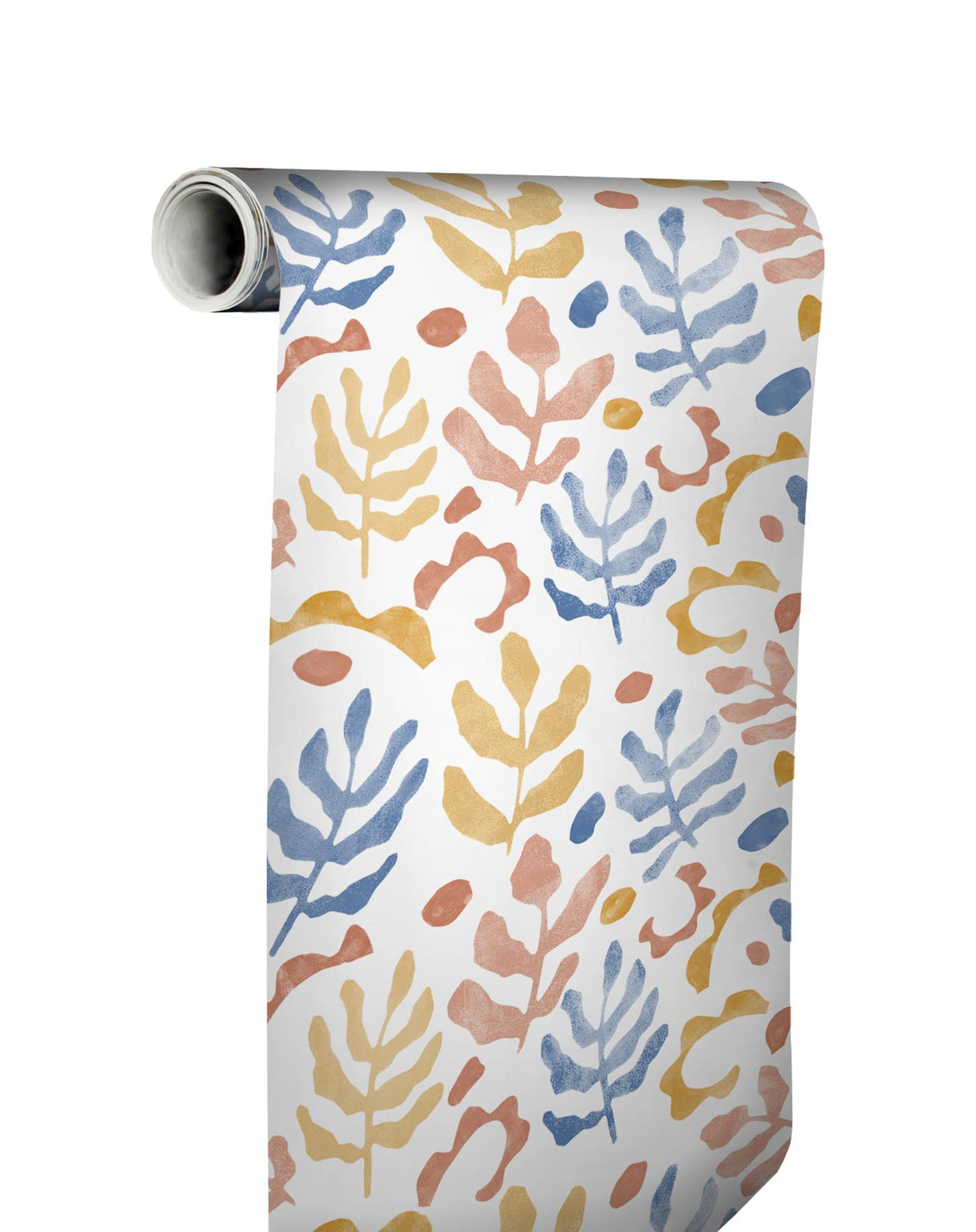 York Mira Blue & Orange Peel & Stick Wallpaper