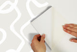 York Niko Cream Peel & Stick Wallpaper