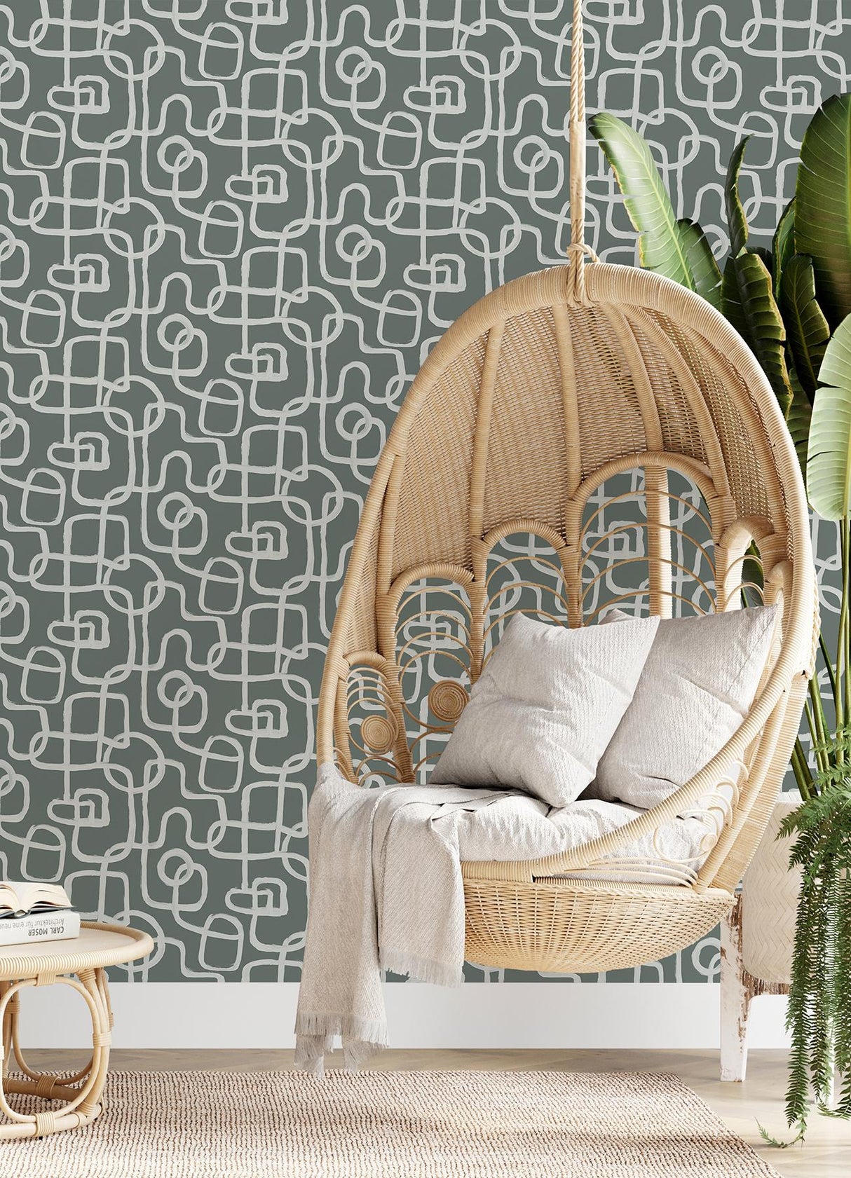 York Niko Grey Peel & Stick Wallpaper