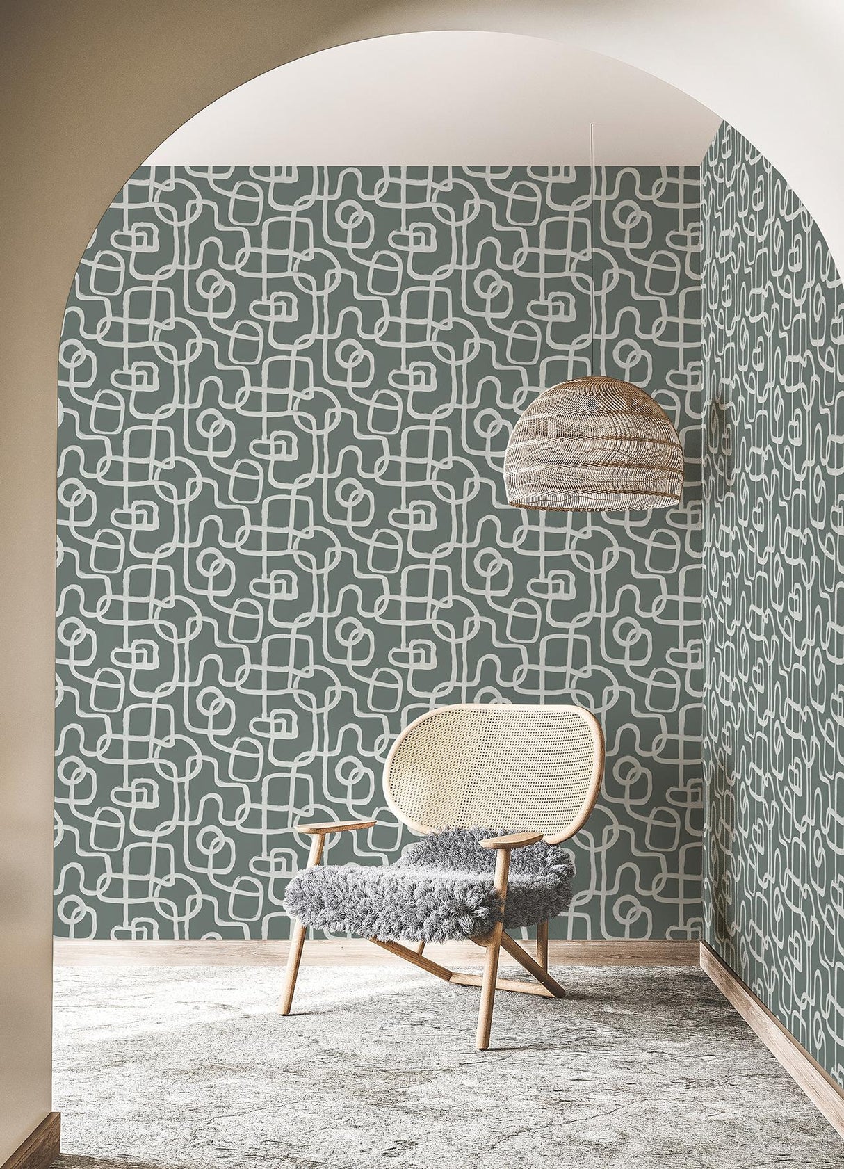York Niko Grey Peel & Stick Wallpaper