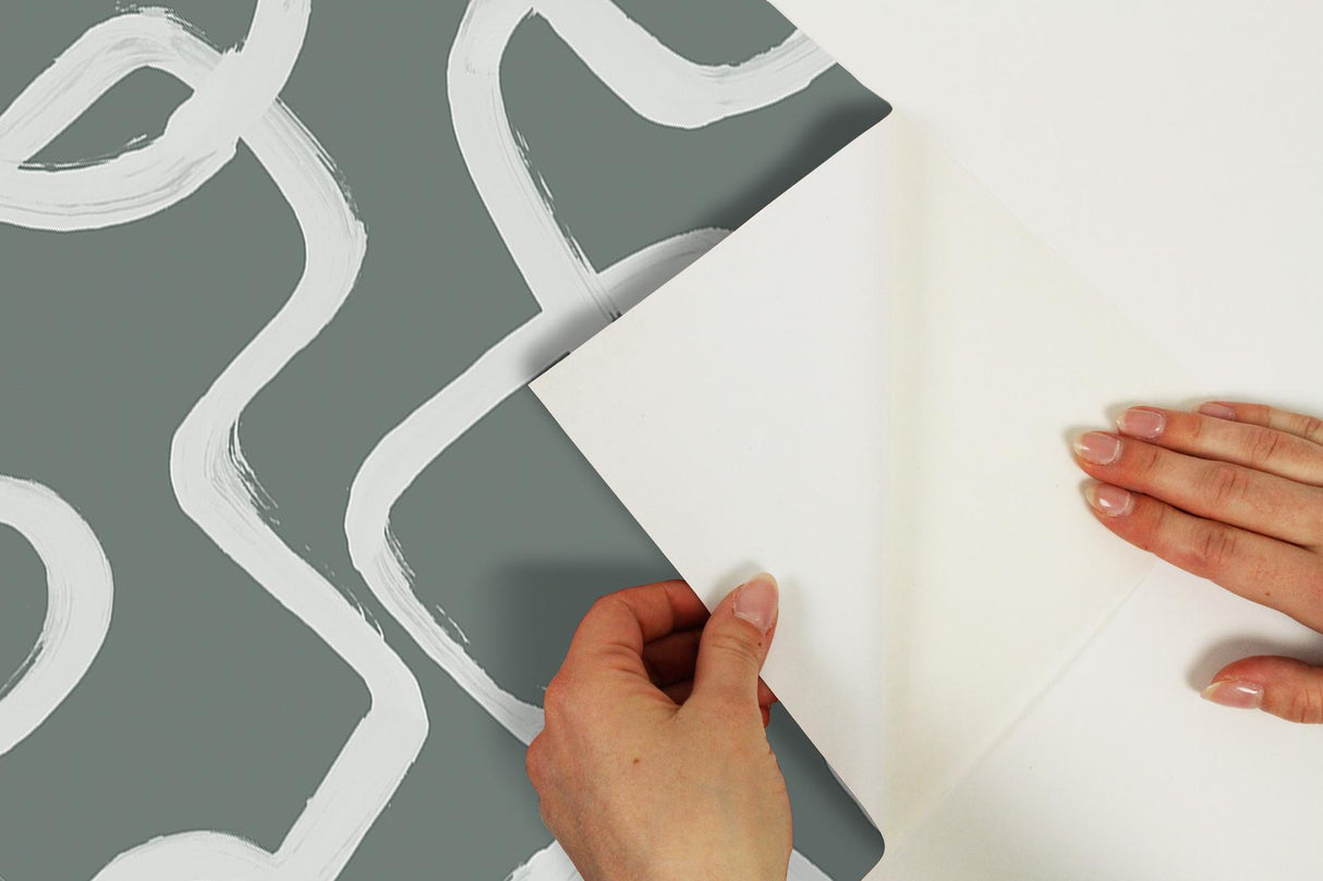 York Niko Grey Peel & Stick Wallpaper