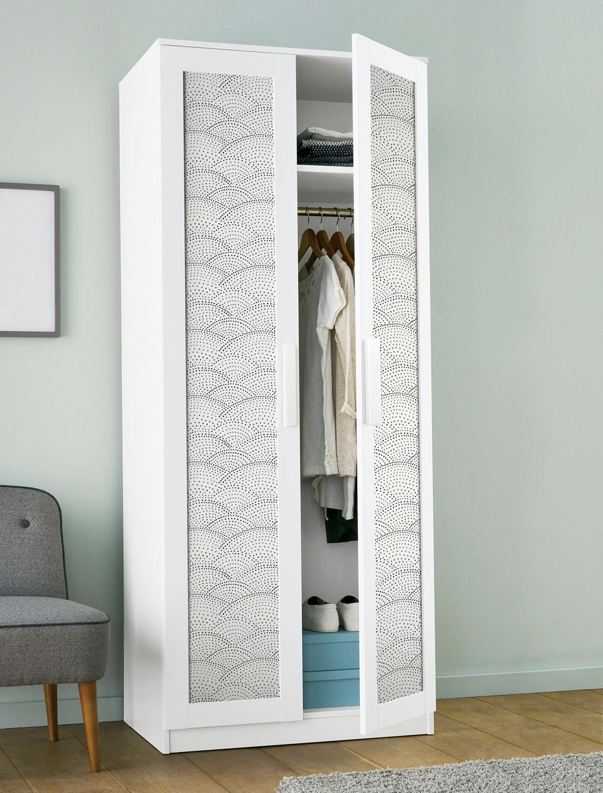 York Danton Charcoal Peel & Stick Wallpaper