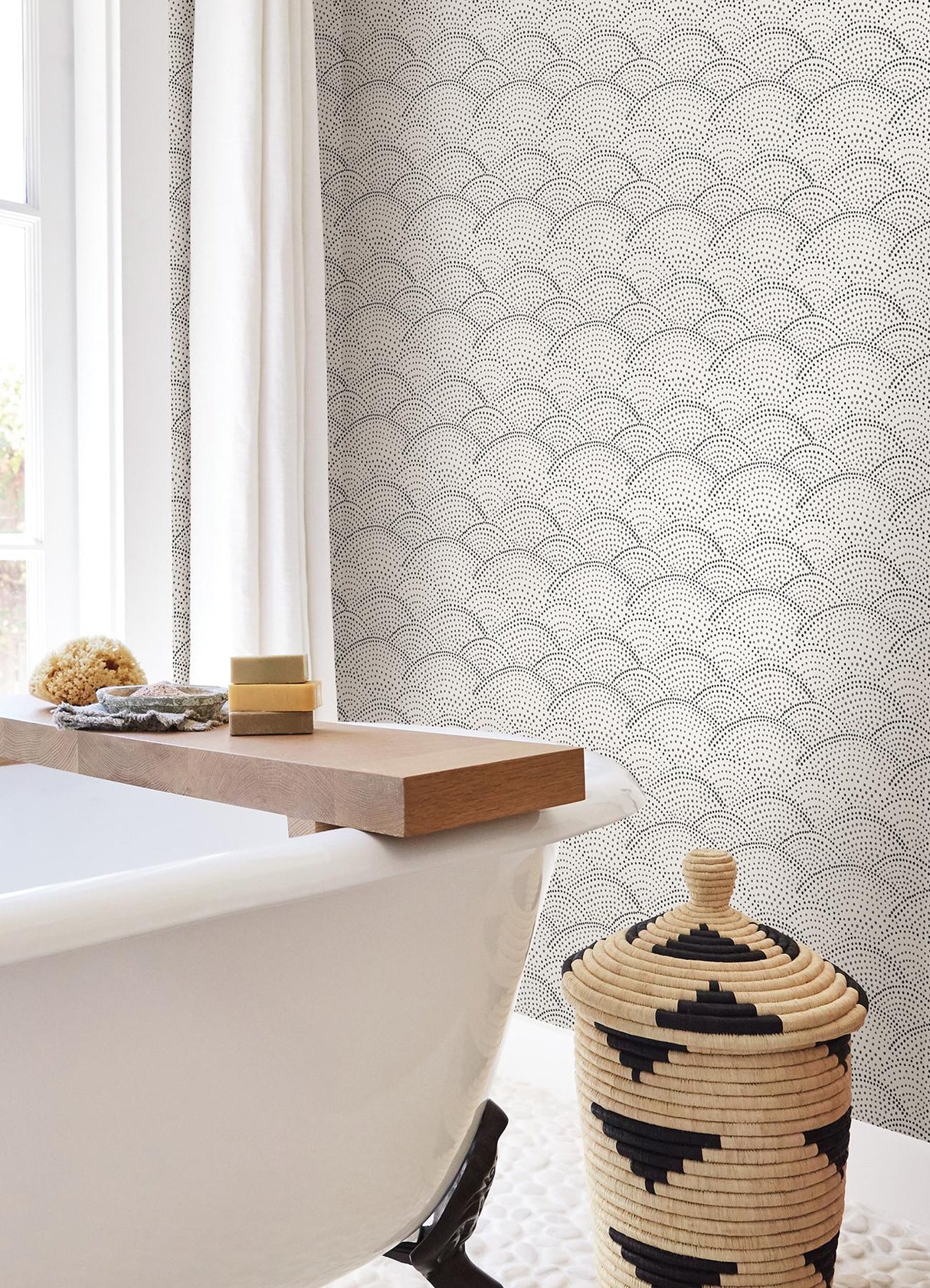 York Danton Charcoal Peel & Stick Wallpaper
