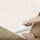 York Saraya Pink Peel & Stick Wallpaper