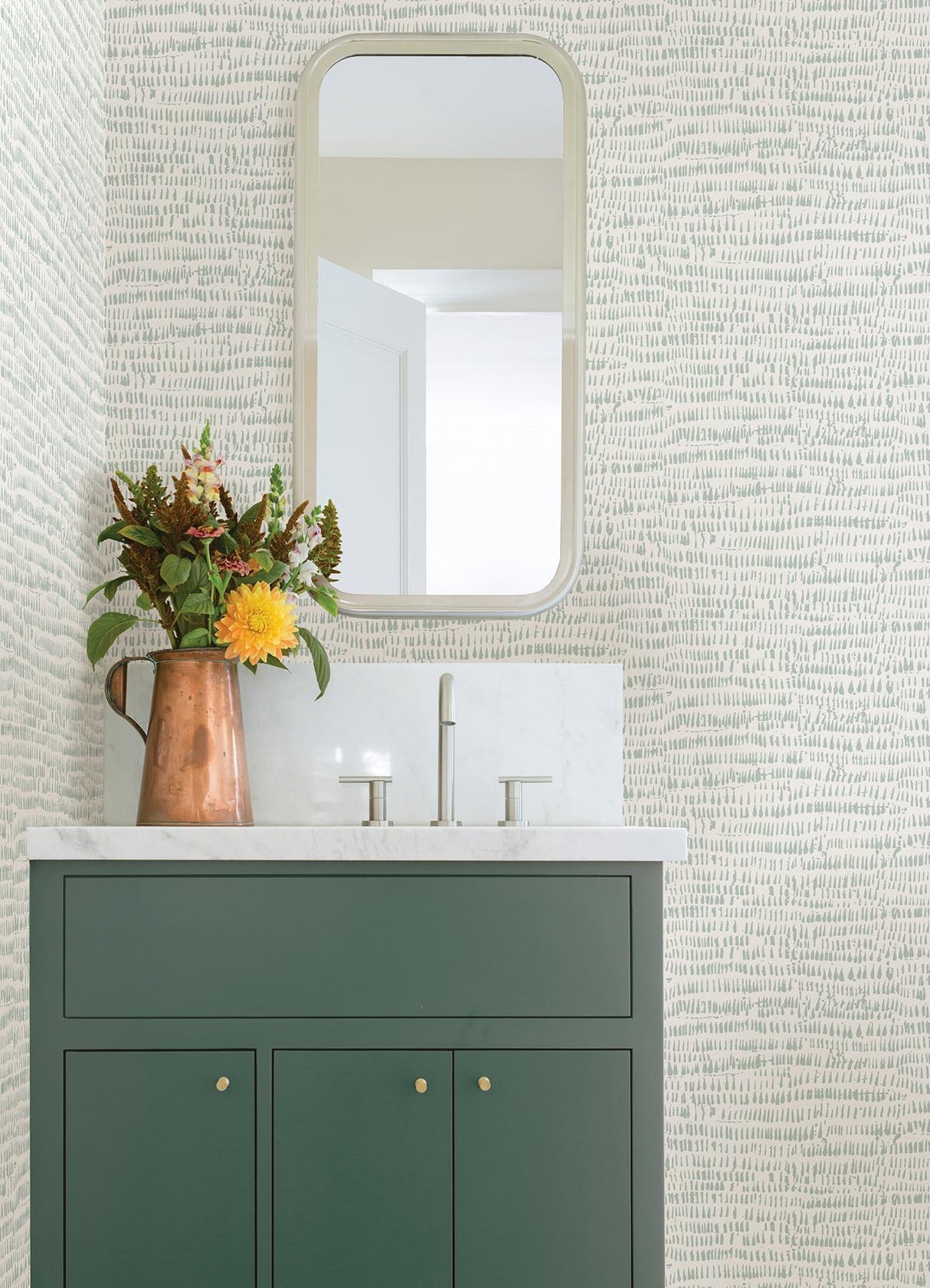 York Kylver Seafoam Peel & Stick Wallpaper