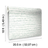 York Kylver Seafoam Peel & Stick Wallpaper