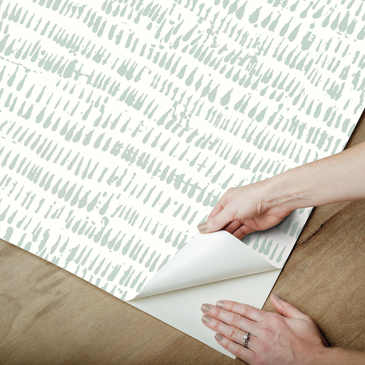 York Kylver Seafoam Peel & Stick Wallpaper
