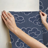 York Alto Navy Peel & Stick Wallpaper