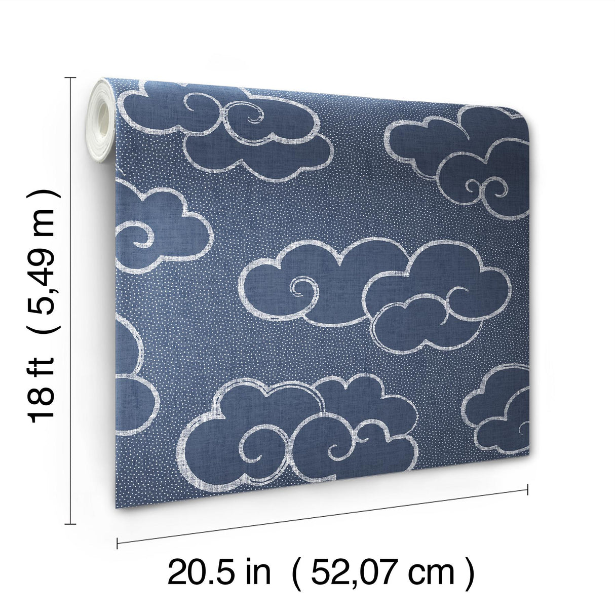 York Alto Navy Peel & Stick Wallpaper