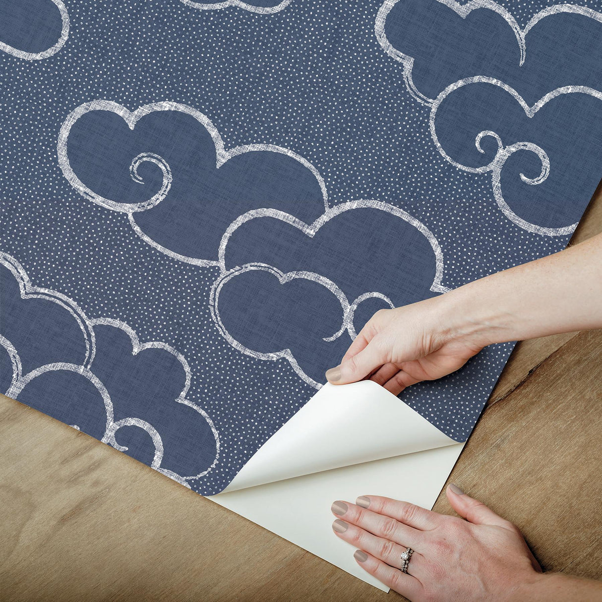 York Alto Navy Peel & Stick Wallpaper