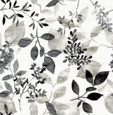 York Breezy Black Peel & Stick Wallpaper