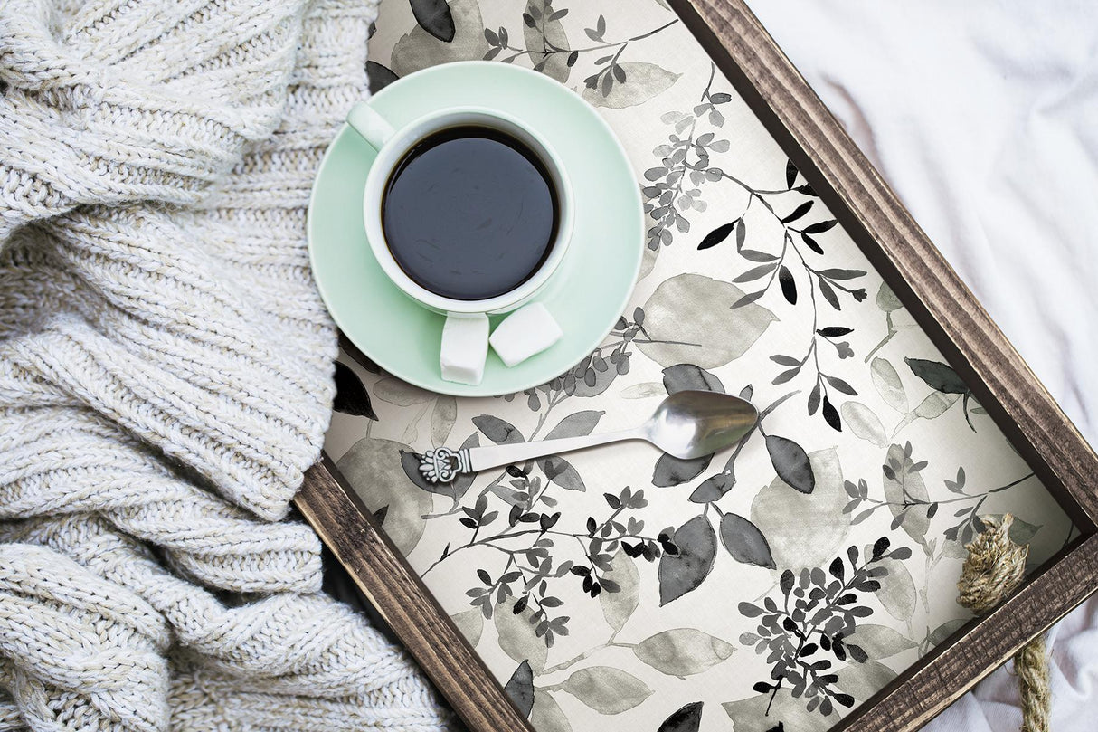 York Breezy Black Peel & Stick Wallpaper