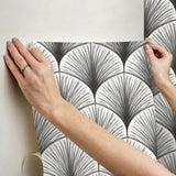 York Amari Grey Peel & Stick Wallpaper