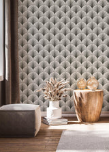 York Amari Grey Peel & Stick Wallpaper