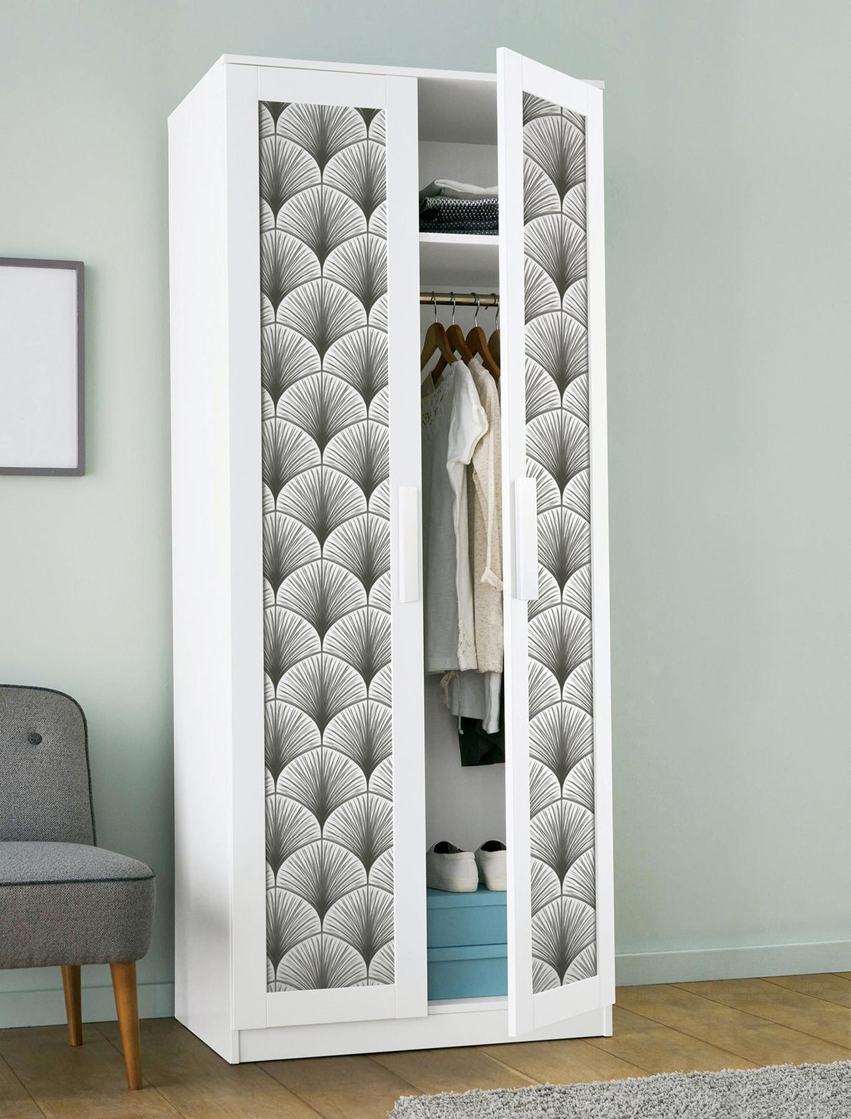 York Amari Grey Peel & Stick Wallpaper
