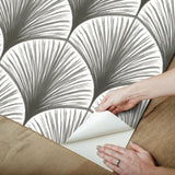 York Amari Grey Peel & Stick Wallpaper