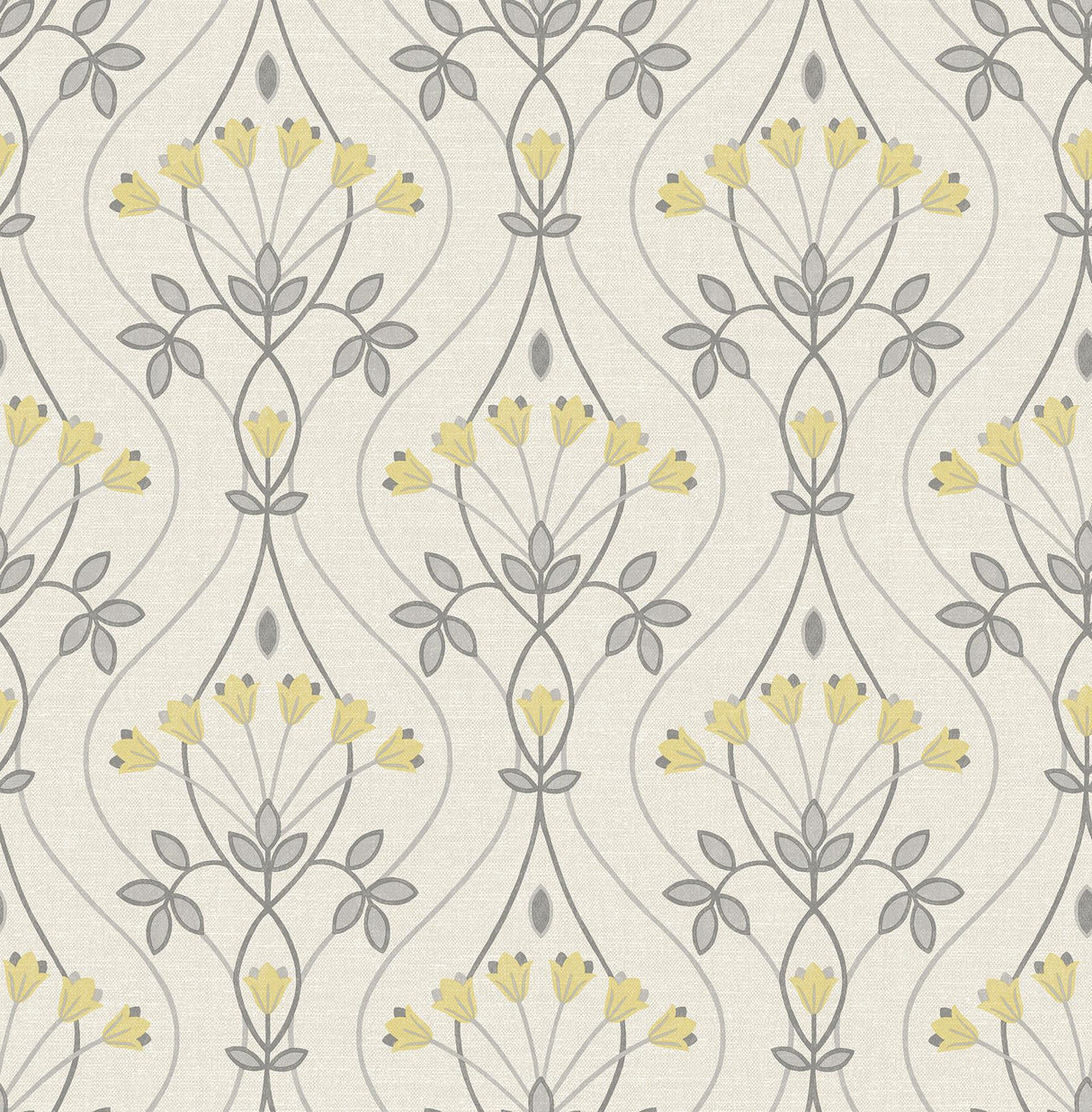 York Wilder Grey Peel & Stick Wallpaper