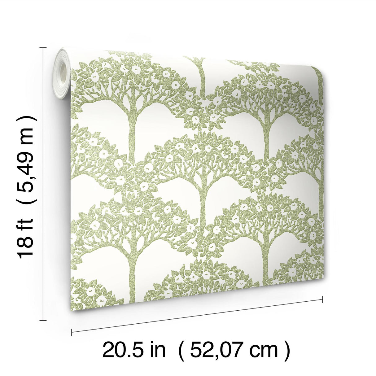 York Finley Green Peel & Stick Wallpaper