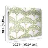 York Finley Green Peel & Stick Wallpaper