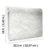 York Declan Light Grey Peel & Stick Wallpaper