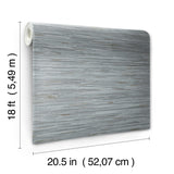 York Grassweave Blue Peel & Stick Wallpaper
