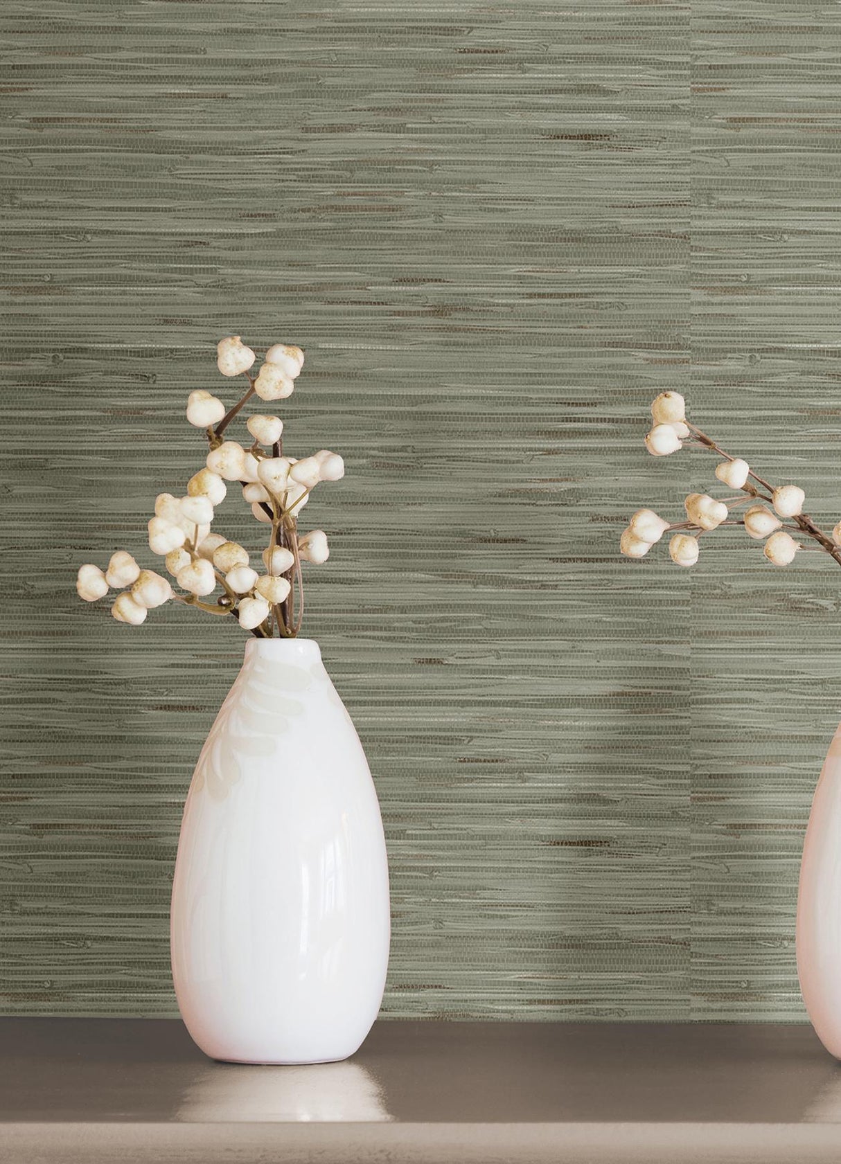 York Grassweave Green Peel & Stick Wallpaper