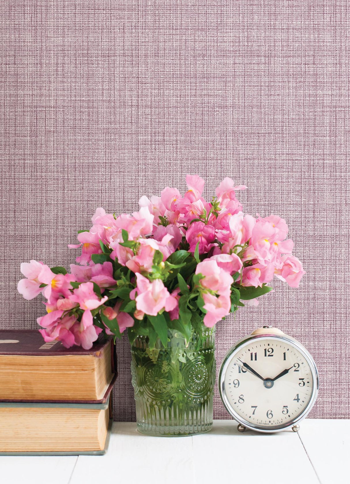 York Lansdowne Purple Peel & Stick Wallpaper