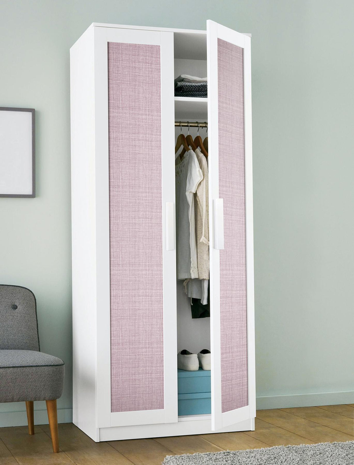 York Lansdowne Purple Peel & Stick Wallpaper