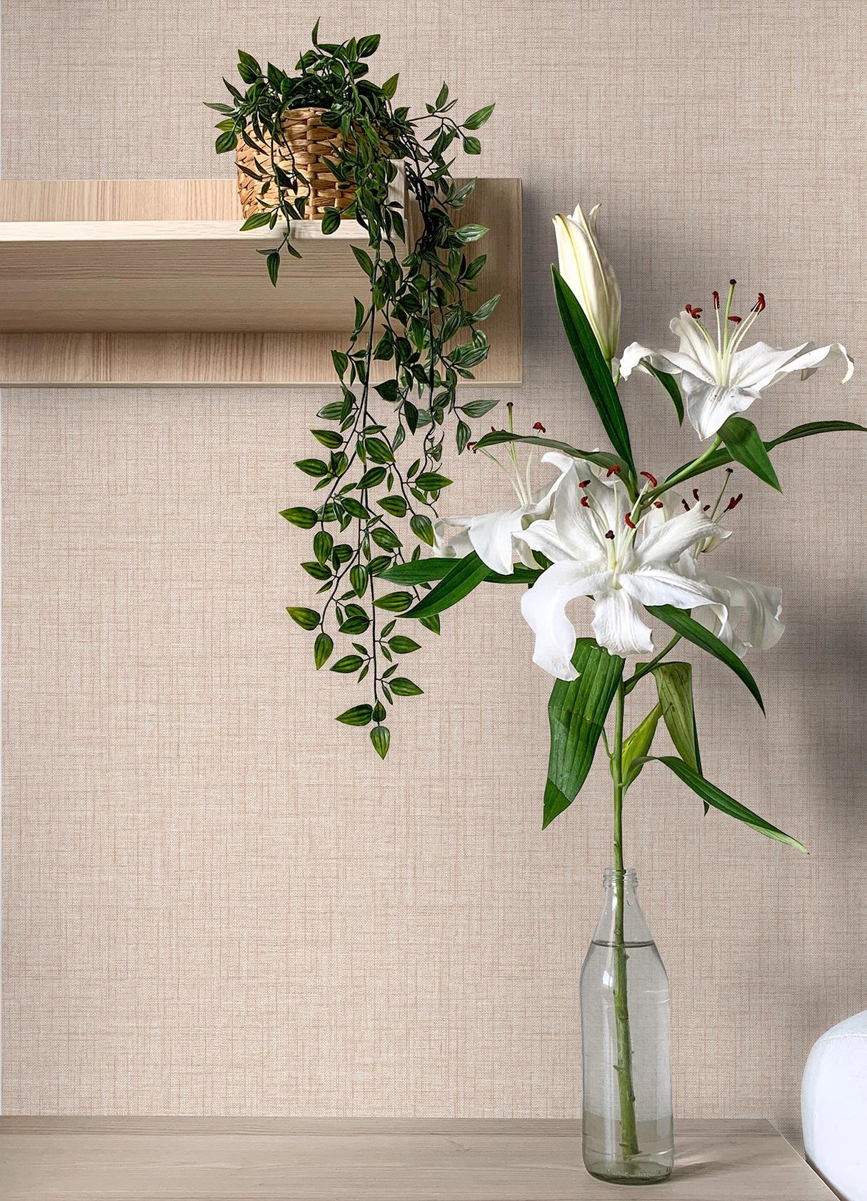 York Lansdowne Peach Peel & Stick Wallpaper