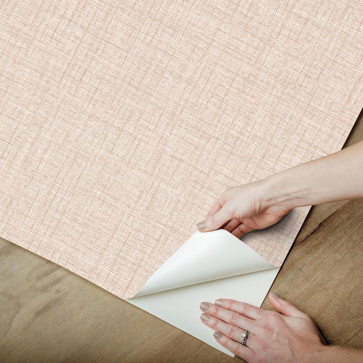 York Lansdowne Peach Peel & Stick Wallpaper
