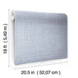York Lansdowne Blue Peel & Stick Wallpaper