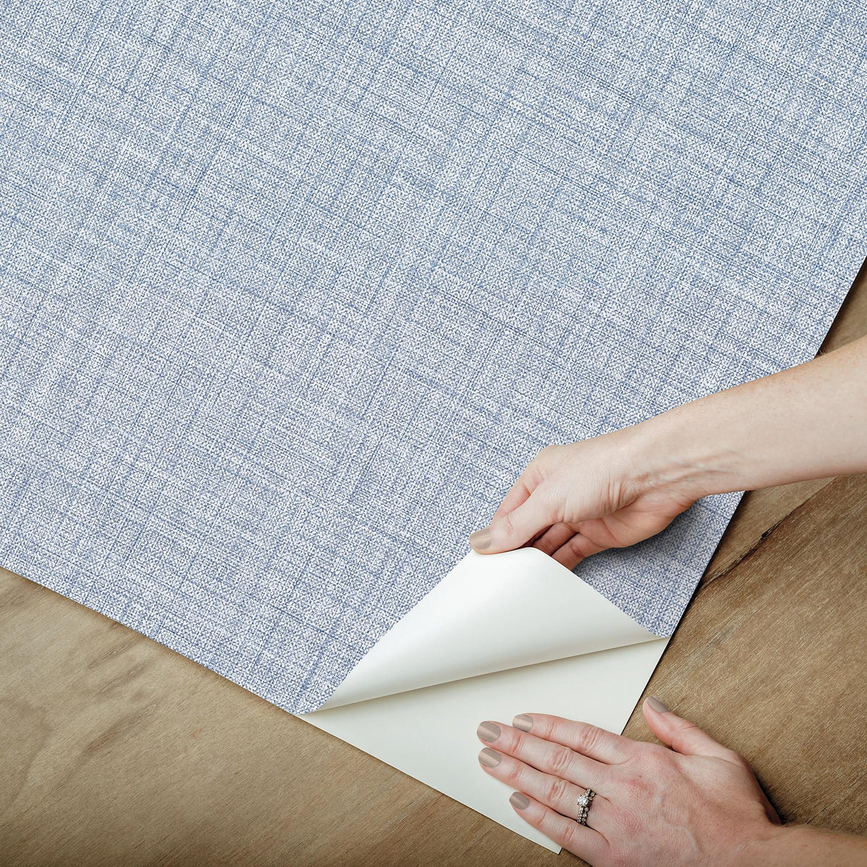 York Lansdowne Blue Peel & Stick Wallpaper